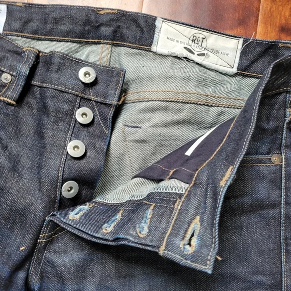 Rogue Territory RGT Selvedge Jeans 31x35 Raw Denim Blue